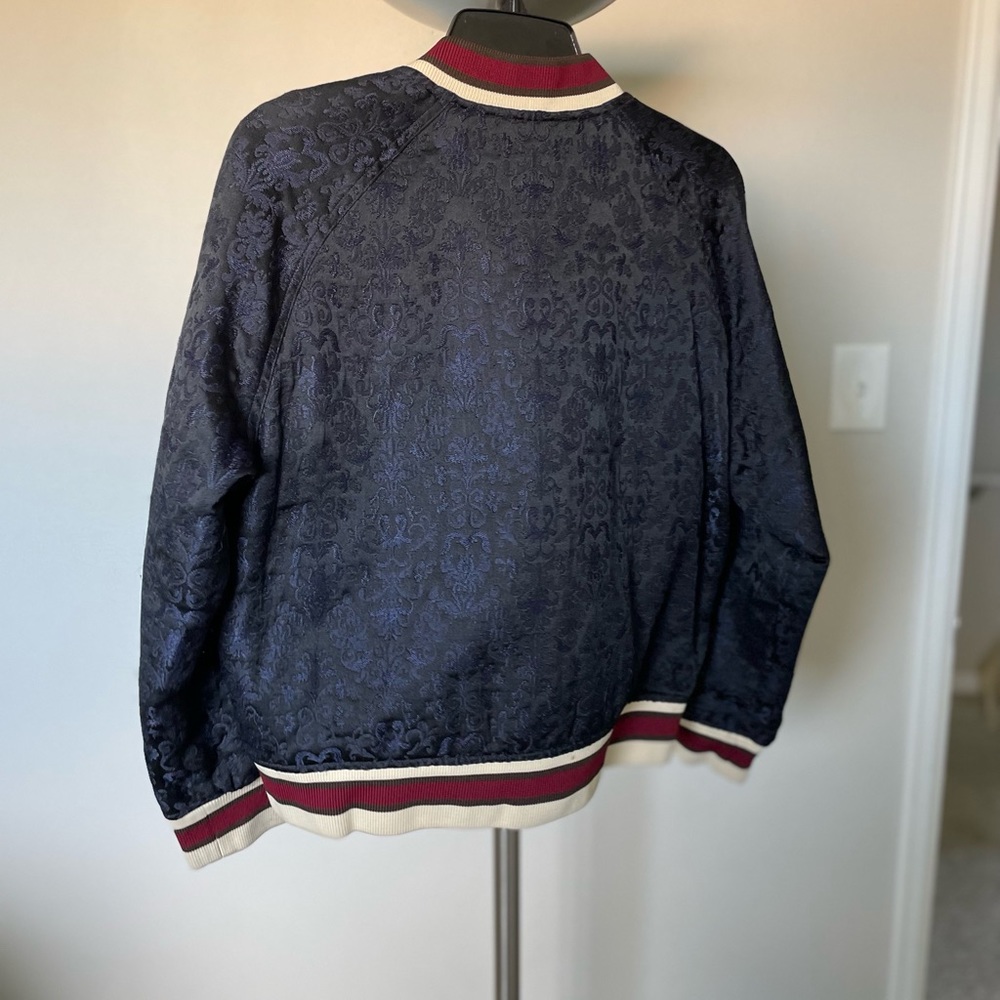 Sandro Jacquard Floral Bomber Jacket - Picture 4 of 7